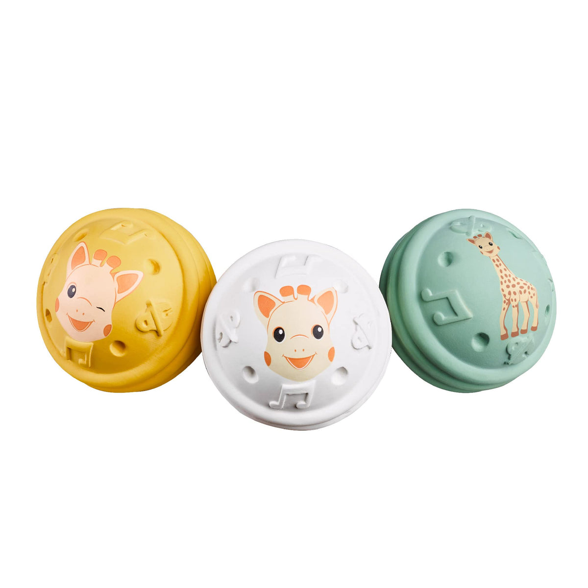 Sophie la Girafe rattling balls for baby, 3 pcs