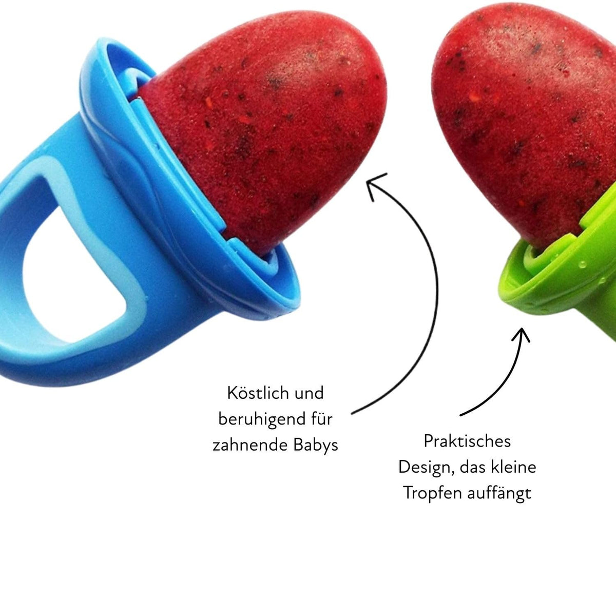 Nuby jäätisevormid Garden Fresh 6+ kuud, 4 tk, BPA-vaba