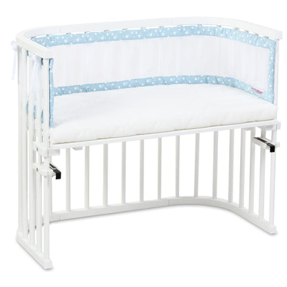 babybay voodipiire Mesh-Piqué, roosa/valged tähed, Maxi, Boxspring, Comfort ja Comfort Plus