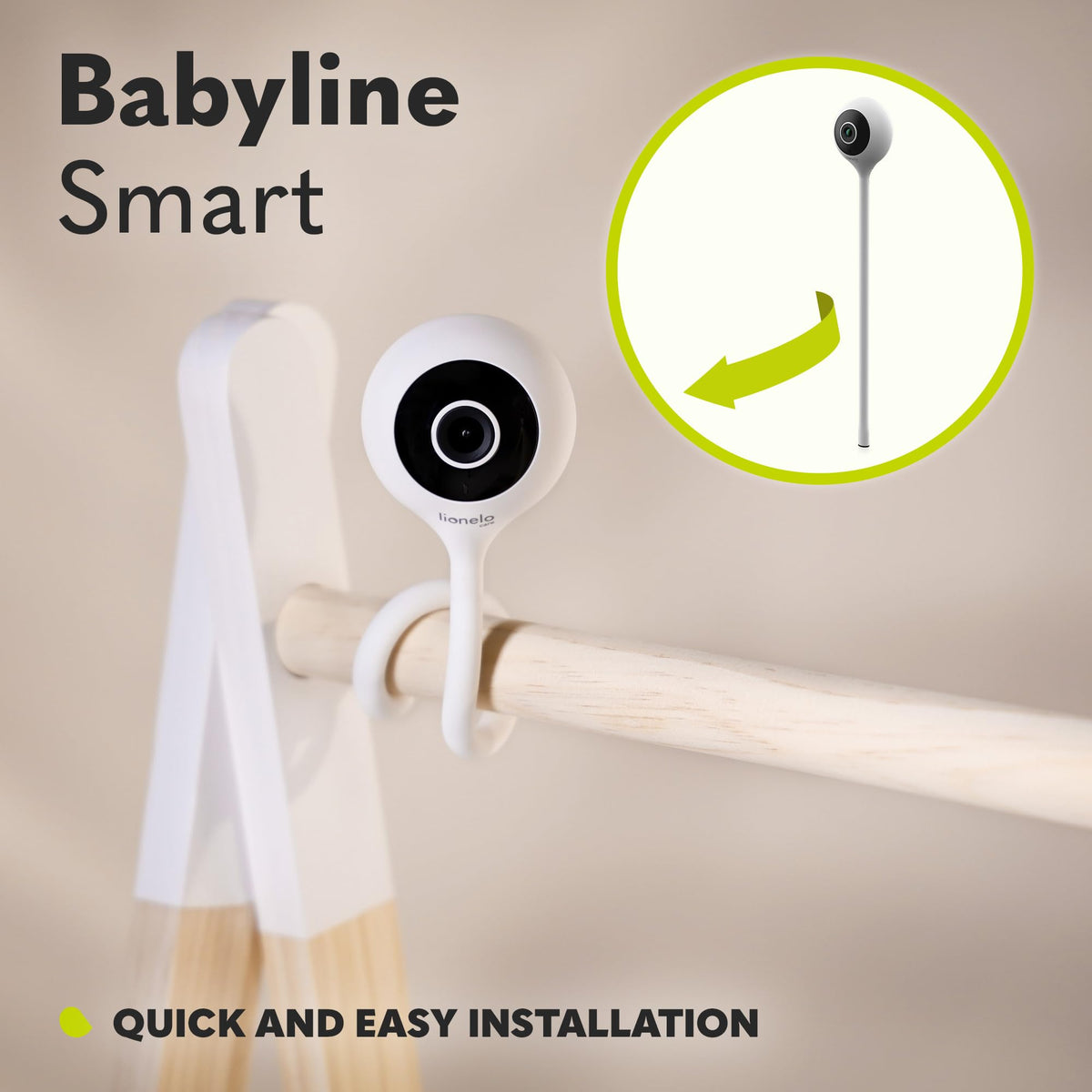 Lionelo Babyline Smart Wi-Fi beebimonitor kaamera öörežiimiga