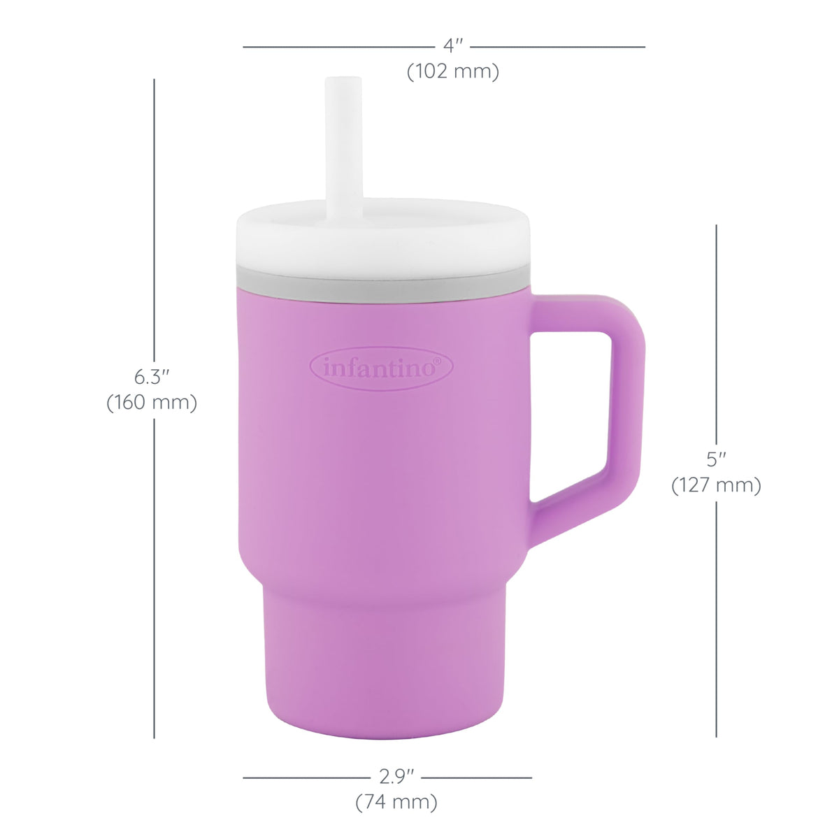 INFANTINO My 1st Tumbler minitops 255 ml, sirelililla, tilaga