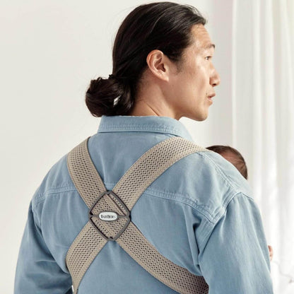 BabyBjörn Baby Carrier Mini carrier bag, 3D Mesh, grey-beige