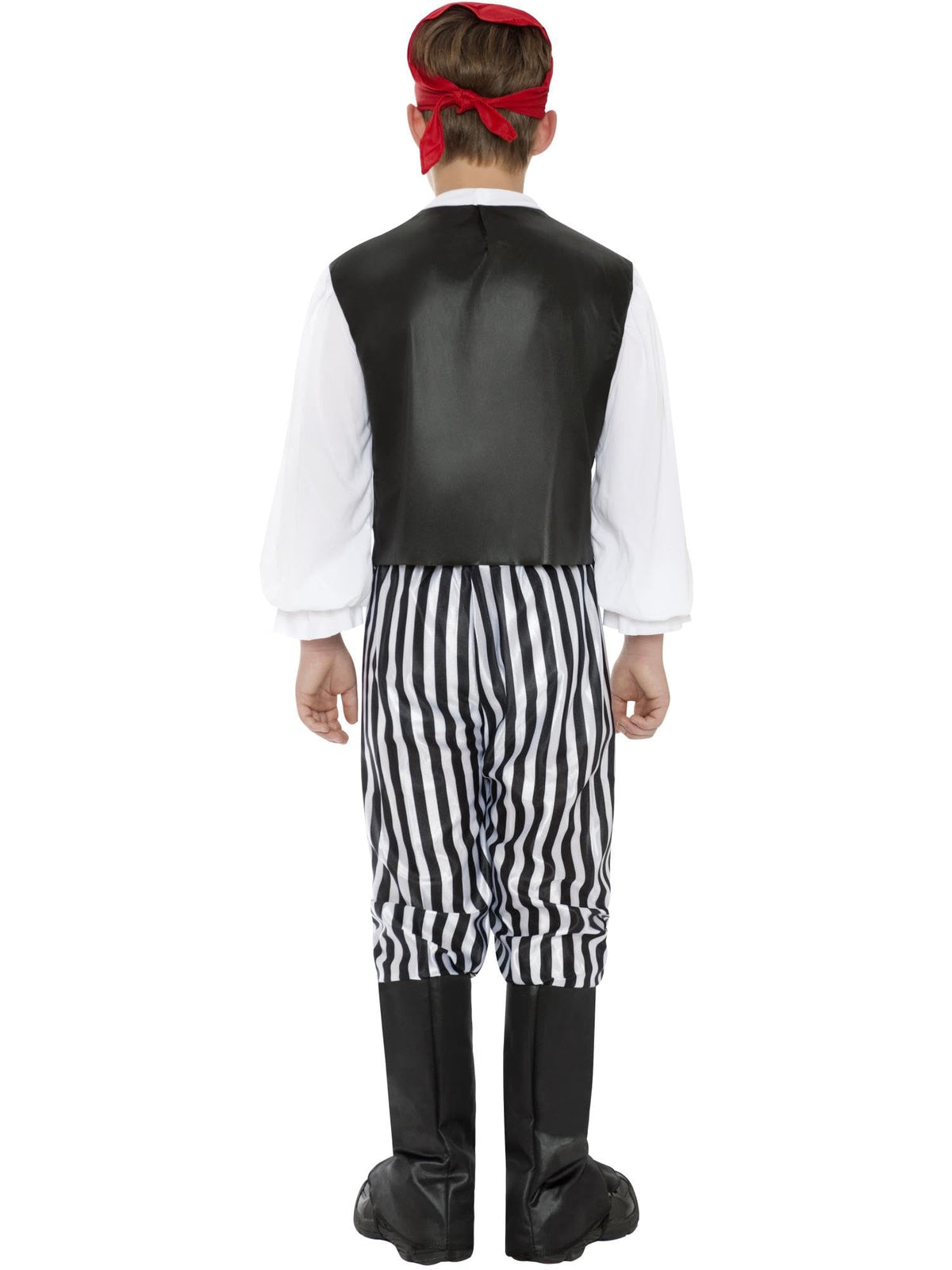 Piratical costume, black and white, 4–6 years