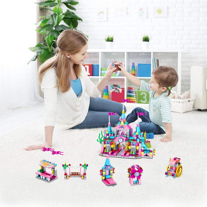 VATOS 568-piece princess castle building block set, 25 models, for children aged 6–12 years