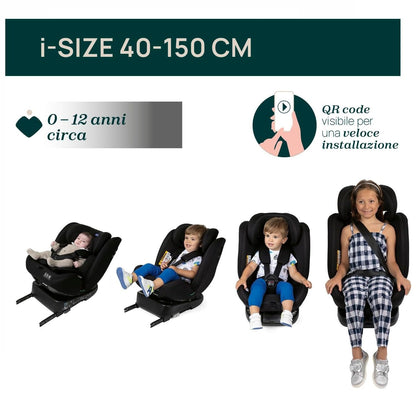 Chicco Unico Evo I-Size car seat, 0–36 kg, rotating Isofix 360°