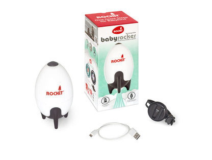 Rockit Rocker USB rechargeable stroller rocker, white