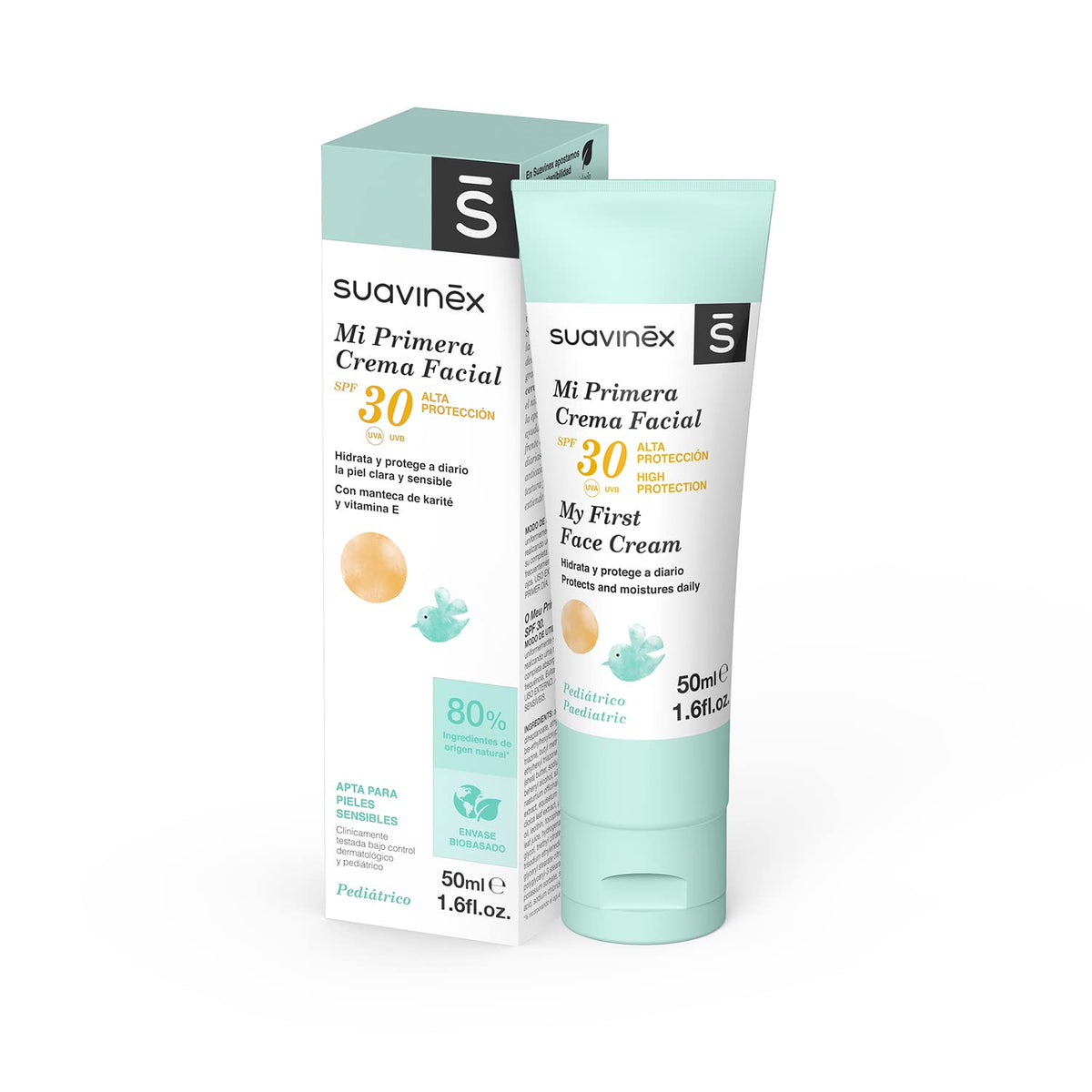 Suavinex niisutav ja kiatsev beebide näokreem SPF30, 50 ml