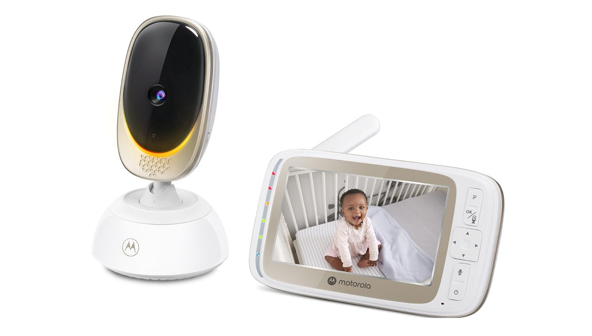 Motorola Nursery VM85 Connect video baby monitor with 5" screen, Wi-Fi, and night mode