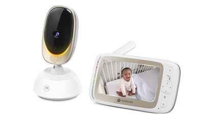 Motorola Nursery VM85 Connect video baby monitor with 5" screen, Wi-Fi, and night mode