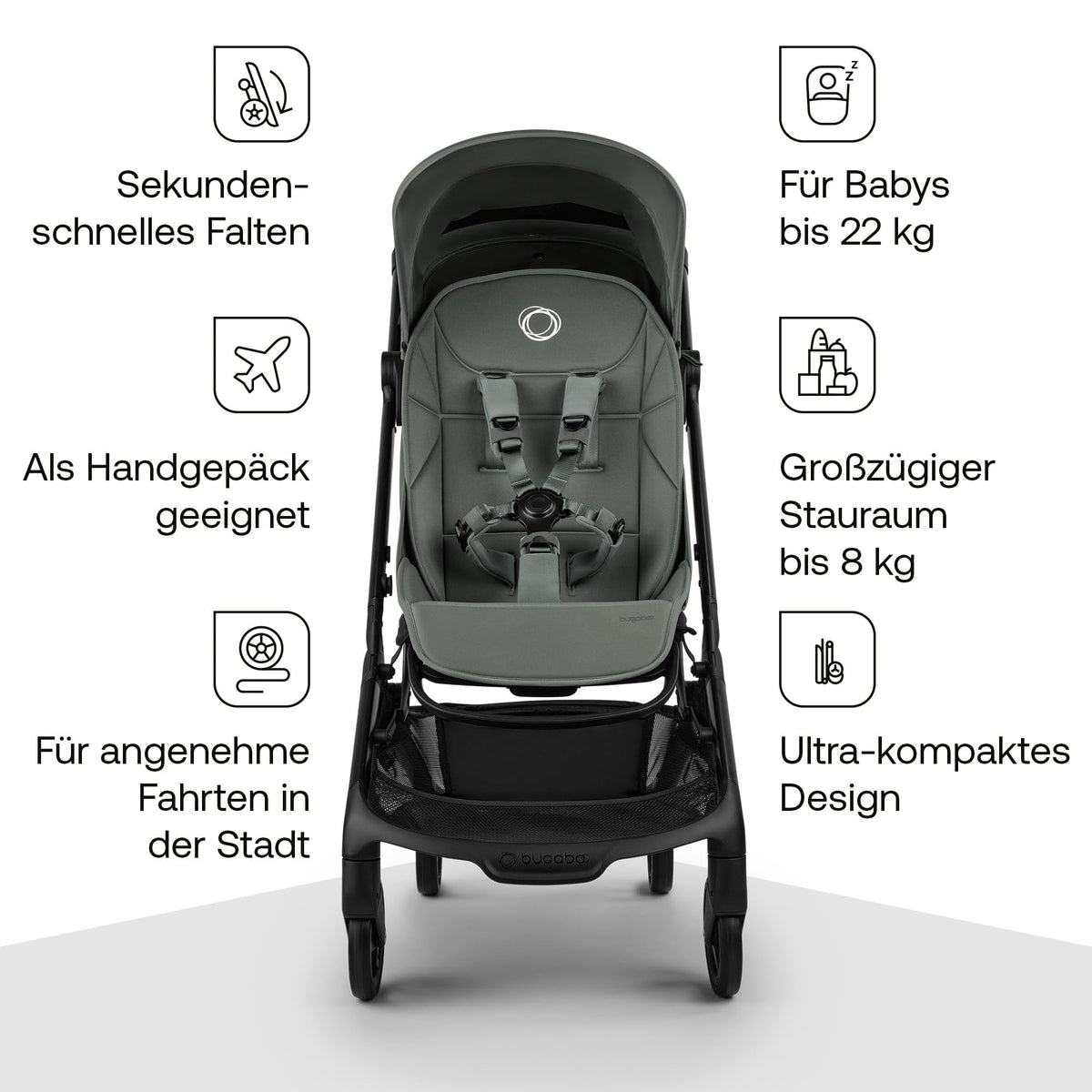 Bugaboo Butterfly 2 reisikäru, Forest Green