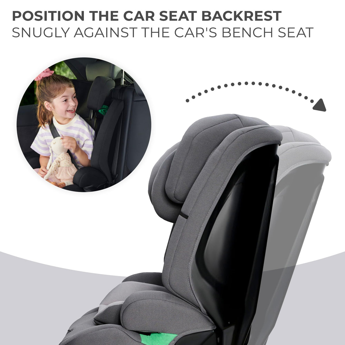 Kinderkraft Safety FIX2 i-Size car seat 76–150 cm (9–36 kg), ISOFIX, grey