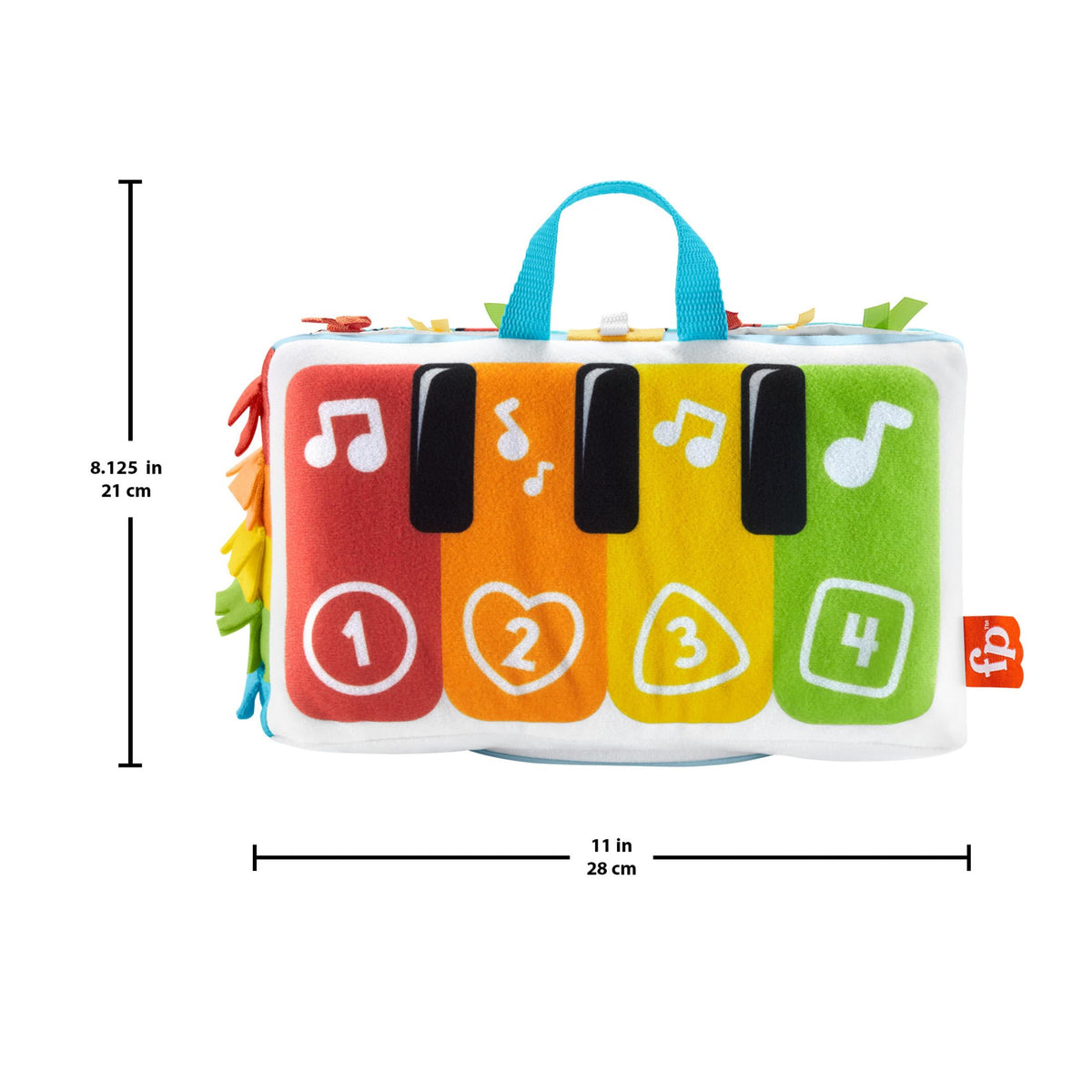 Fisher-Price Kick & Play pehme muusikaline beebiklaver tulede ja helidega, alates sünnist