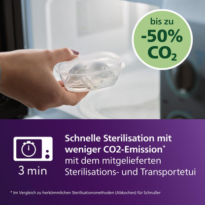 AVENT lutt ultra start Nighttime SCF075/18, 0-2 kuud, 2 tk