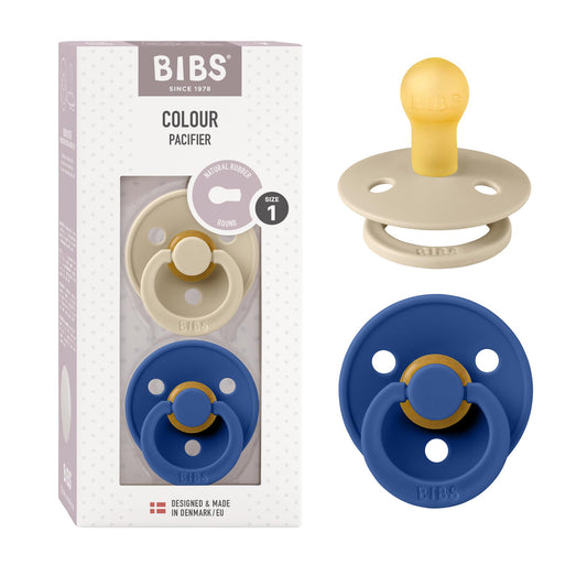 BIBS Colour lateksist lutt suurus 1 (0+ kuud), kreemjas/helesinine (Vanilla/Cornflower), 2 tk
