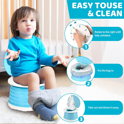 Kokkupandav children's travel pot, blue