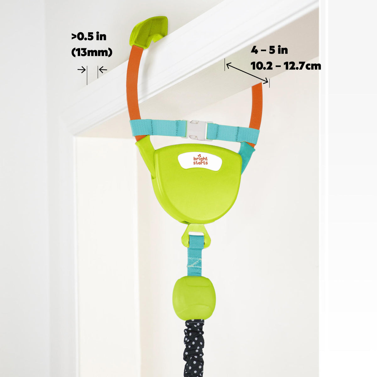 Bright Starts Bounce 'n Spring Deluxe door bouncer for baby, with toys