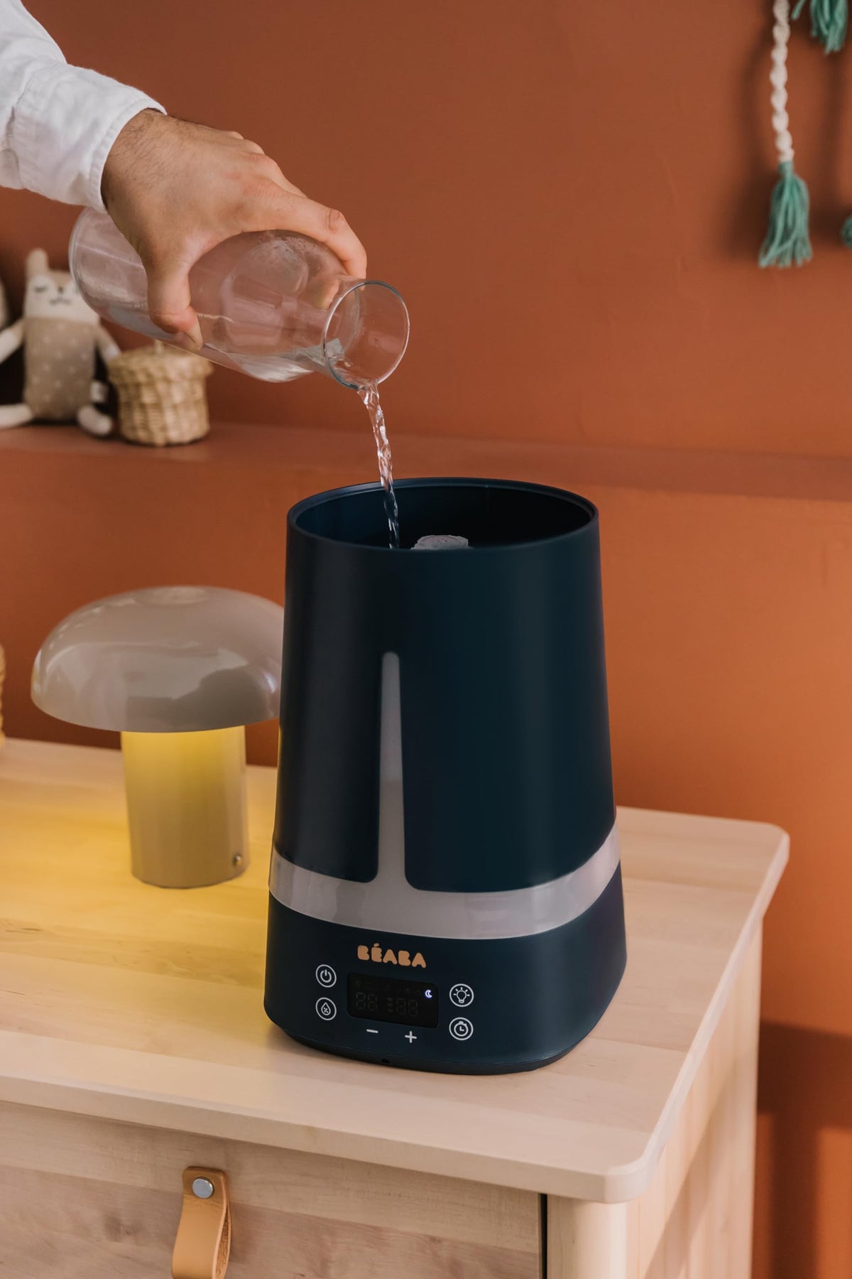 Béaba Zen Air humidifier with night light, 4 L, blue