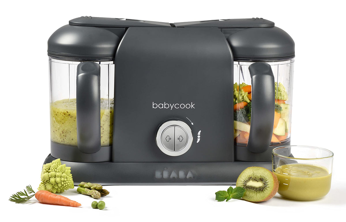 Béaba Babycook Duo 4-ühes blender-auruti – 2200 ml, tumehall