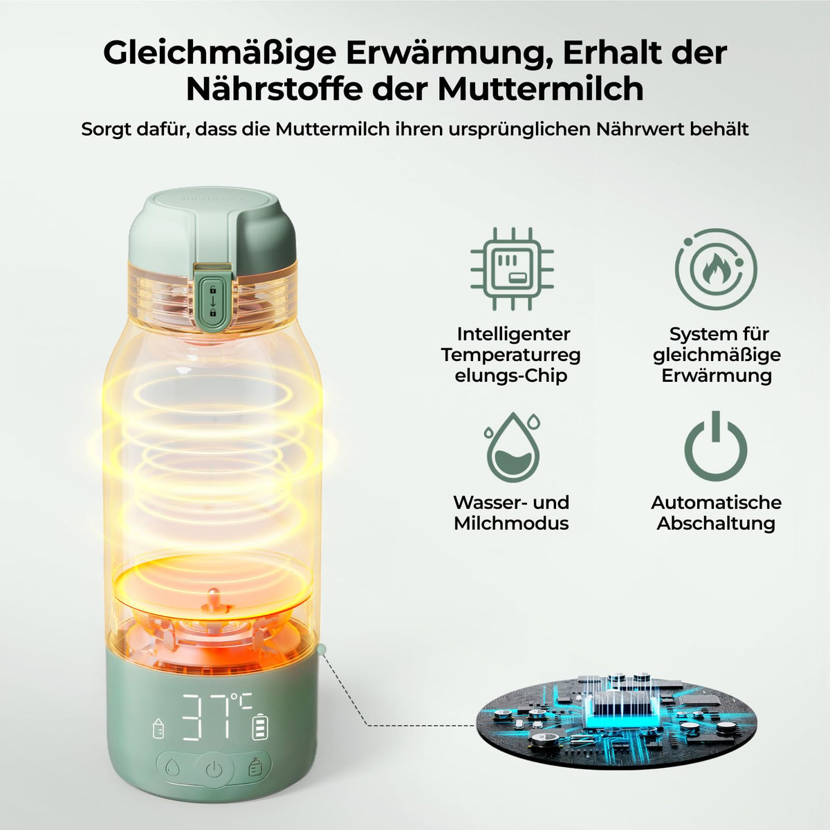 Momcozy MW05 kaasaskantav pudelisoojendaja, 500 ml