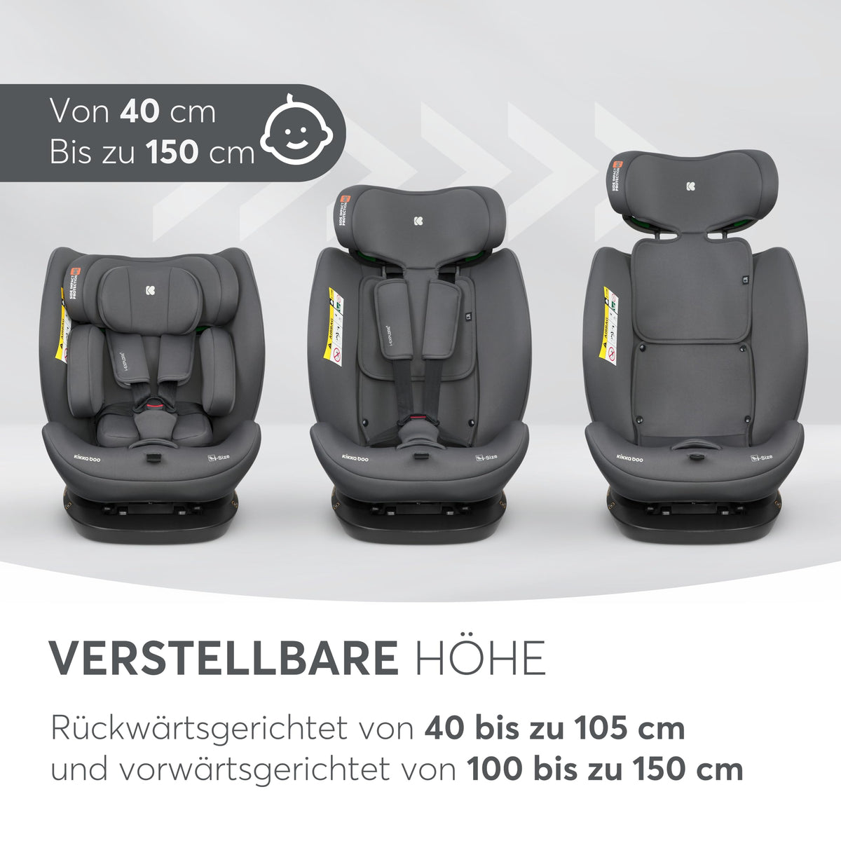 Kikka Boo turvatool i-EXPLORE 2, i-Size, 40-150 cm, hall