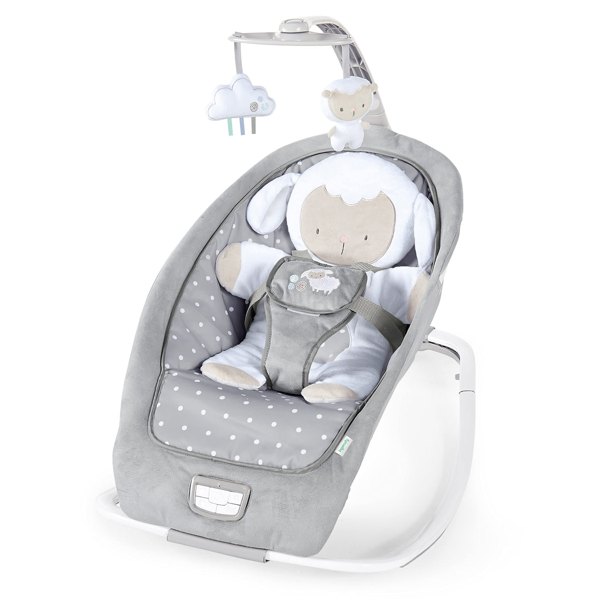 Ingenuity 2-in-1 Cuddle Lamb baby bouncer and rocker 0–30 months