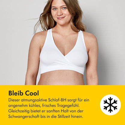 Medela Keep Cool Sleep õmblusteta rasedus- ja imetamisrinnahoidja, must