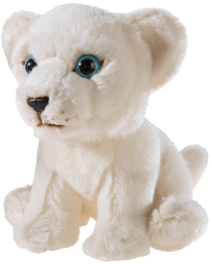 Heunec Misanimo white lion, sitting cuddly toy, 15 cm