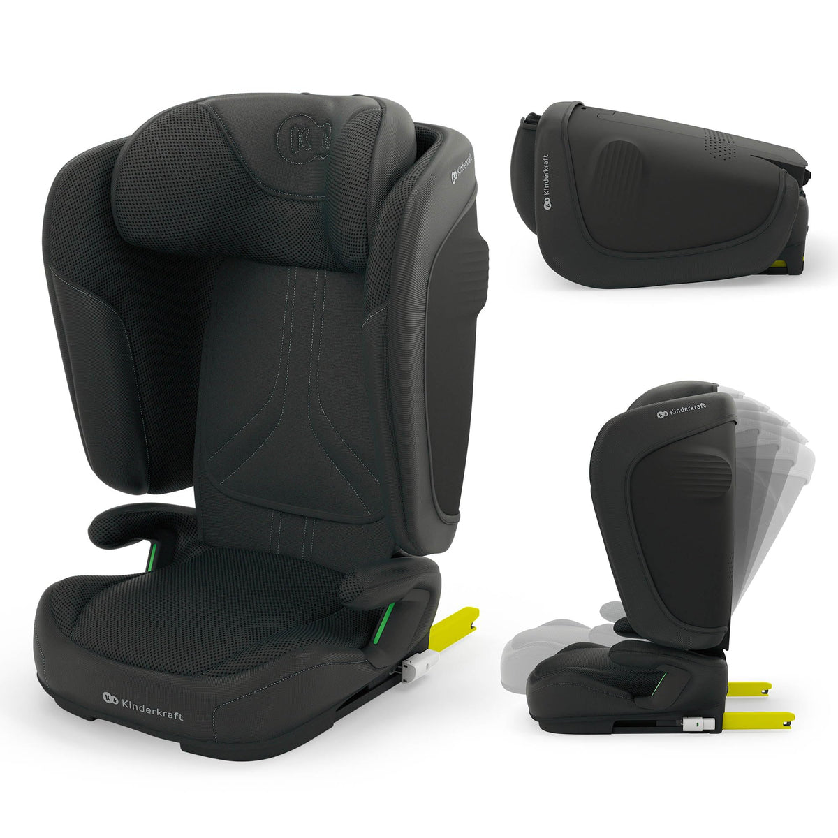 Kinderkraft UNITY 2 i-Size turvatool 100–150 cm, ISOFIX, must