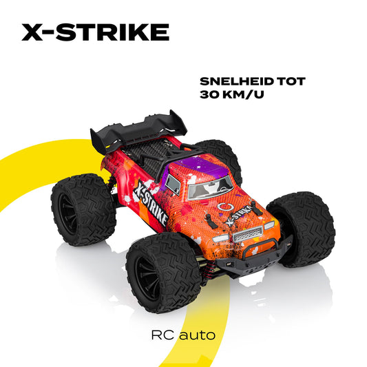 Overmax X-Strike remote control car – 45 km/h, 4WD, LED lights, set with 2 batteries