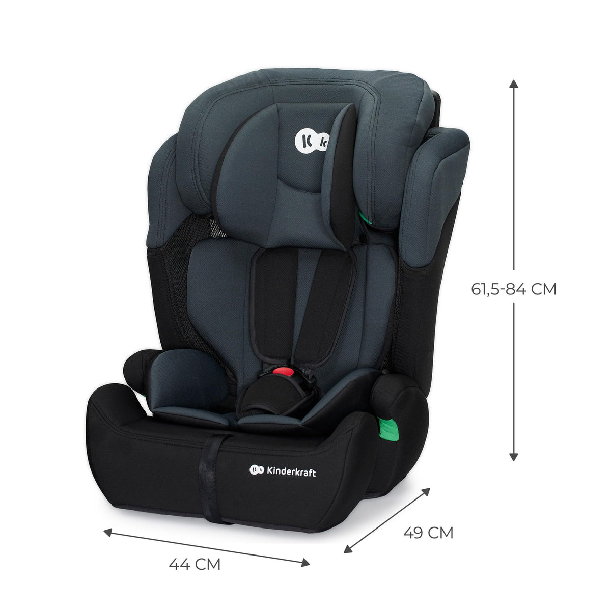 Kinderkraft Comfort UP i-Size car seat 76–150 cm, 15 months–12 years, black