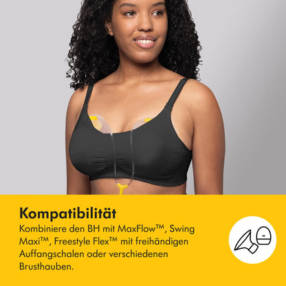 Medela 3-in-1 imetamis- ja pumpamisrinnahoidja, must