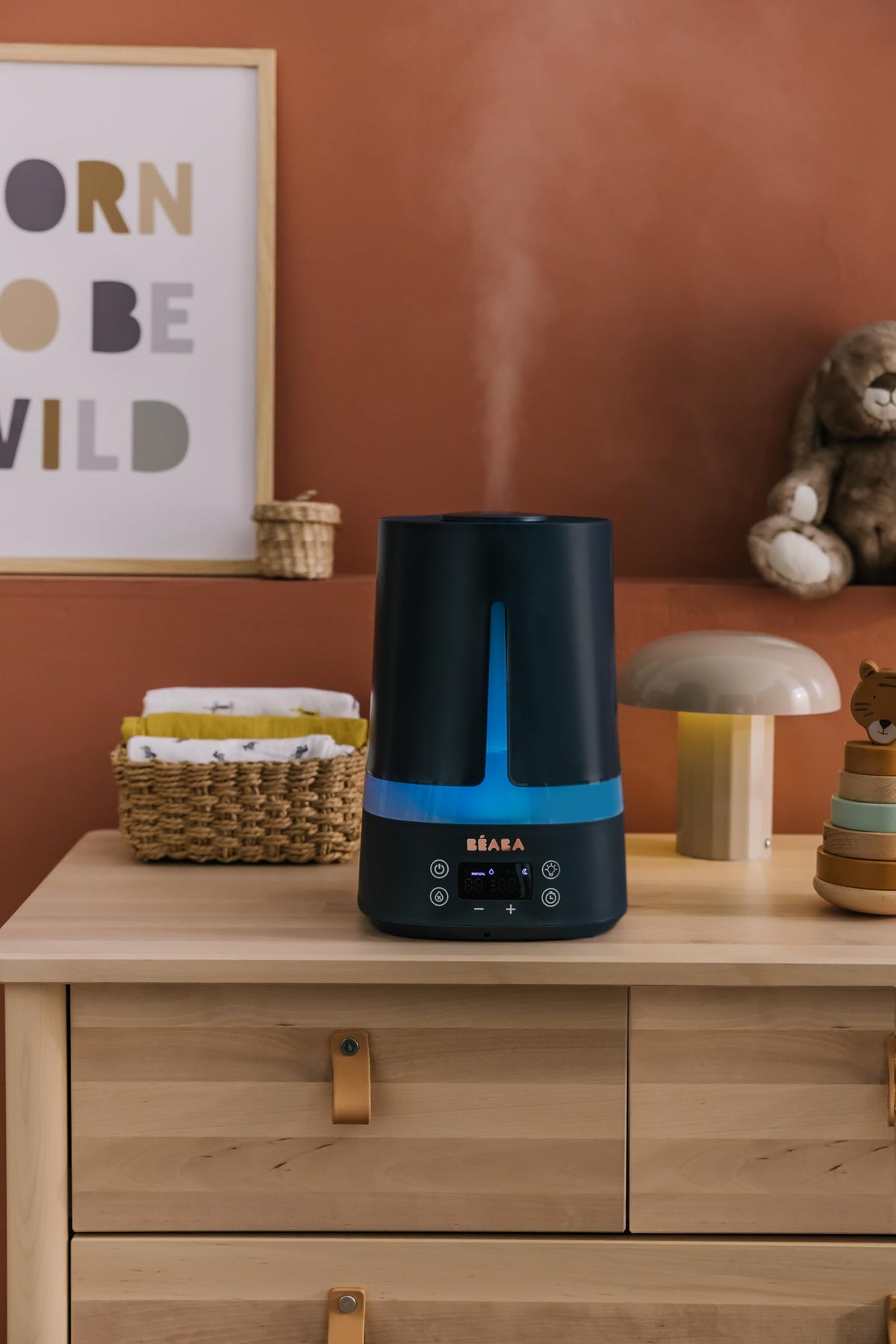 Béaba Zen Air humidifier with night light, 4 L, blue