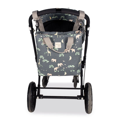 Walking Mum “Baobab” anthracite baby bag with changing mat