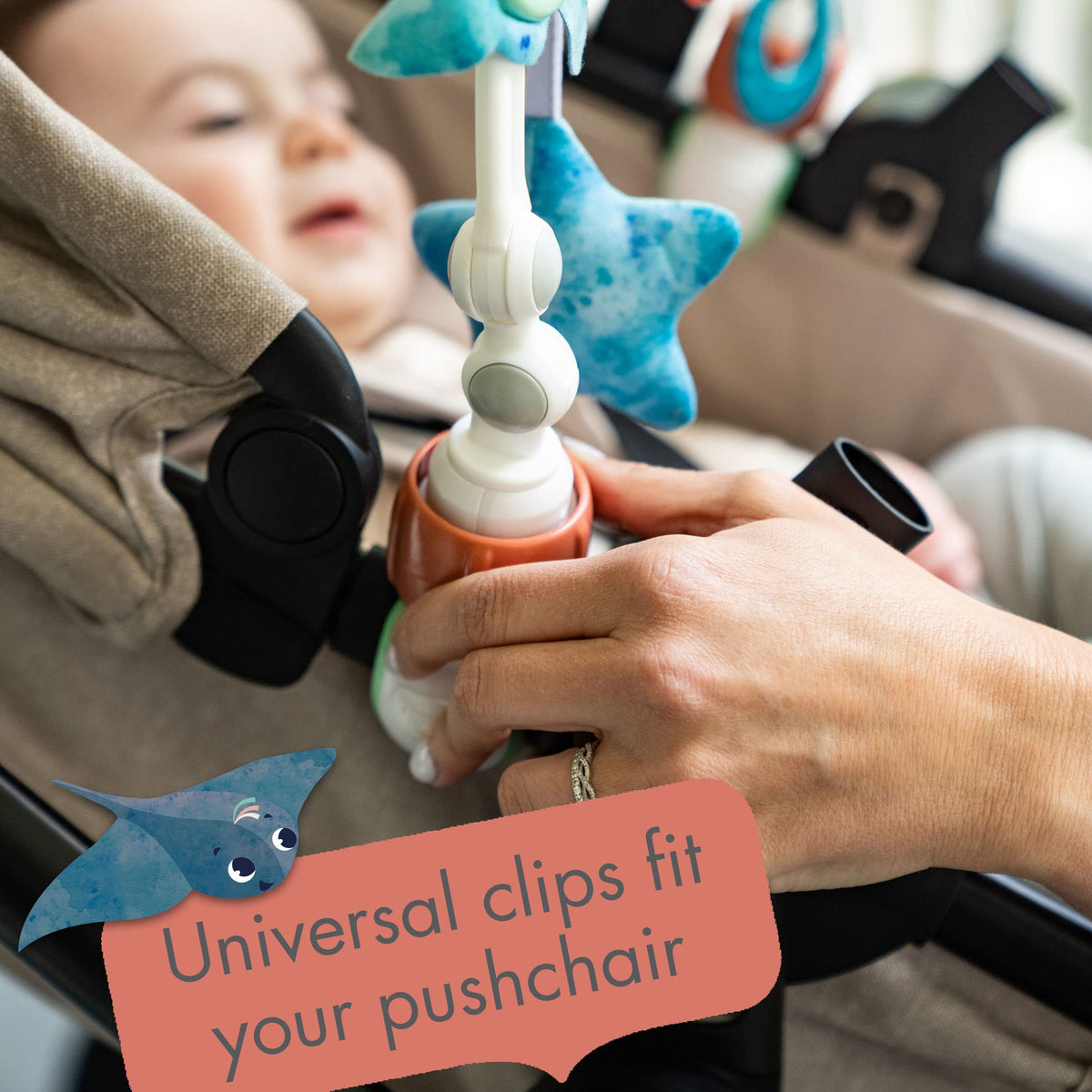 Tiny Love Treasure the Ocean play arch for stroller and car seat