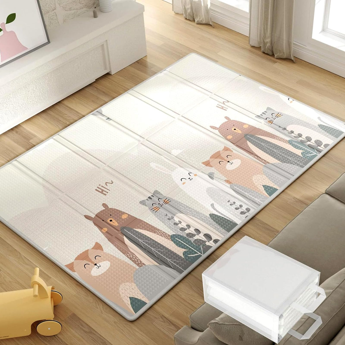Kokkupandav mängumatt beebile 200 × 130 cm