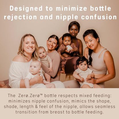 Suavinex Zero Zero anti-colic baby bottle (1 pc), 180 ml, A-flow, for mixed feeding