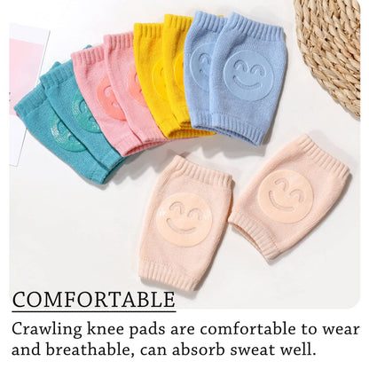 Little World non-slip knee pads for babies, beige