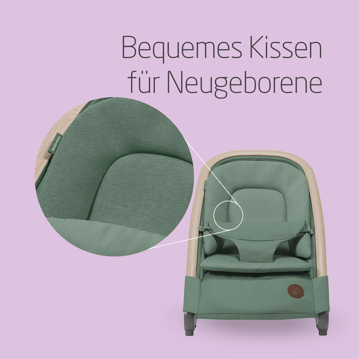 Maxi-Cosi Kori 2-ühes beebikiik mängukaarega, 0–2 a, kuni 15 kg, Beyond Green