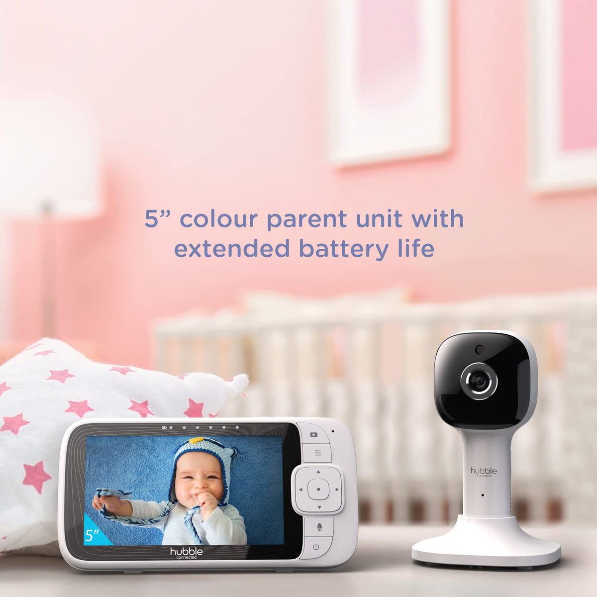 Hubble Connected Nursery Pal Cloud baby monitor WiFi camera with 5-inch screen