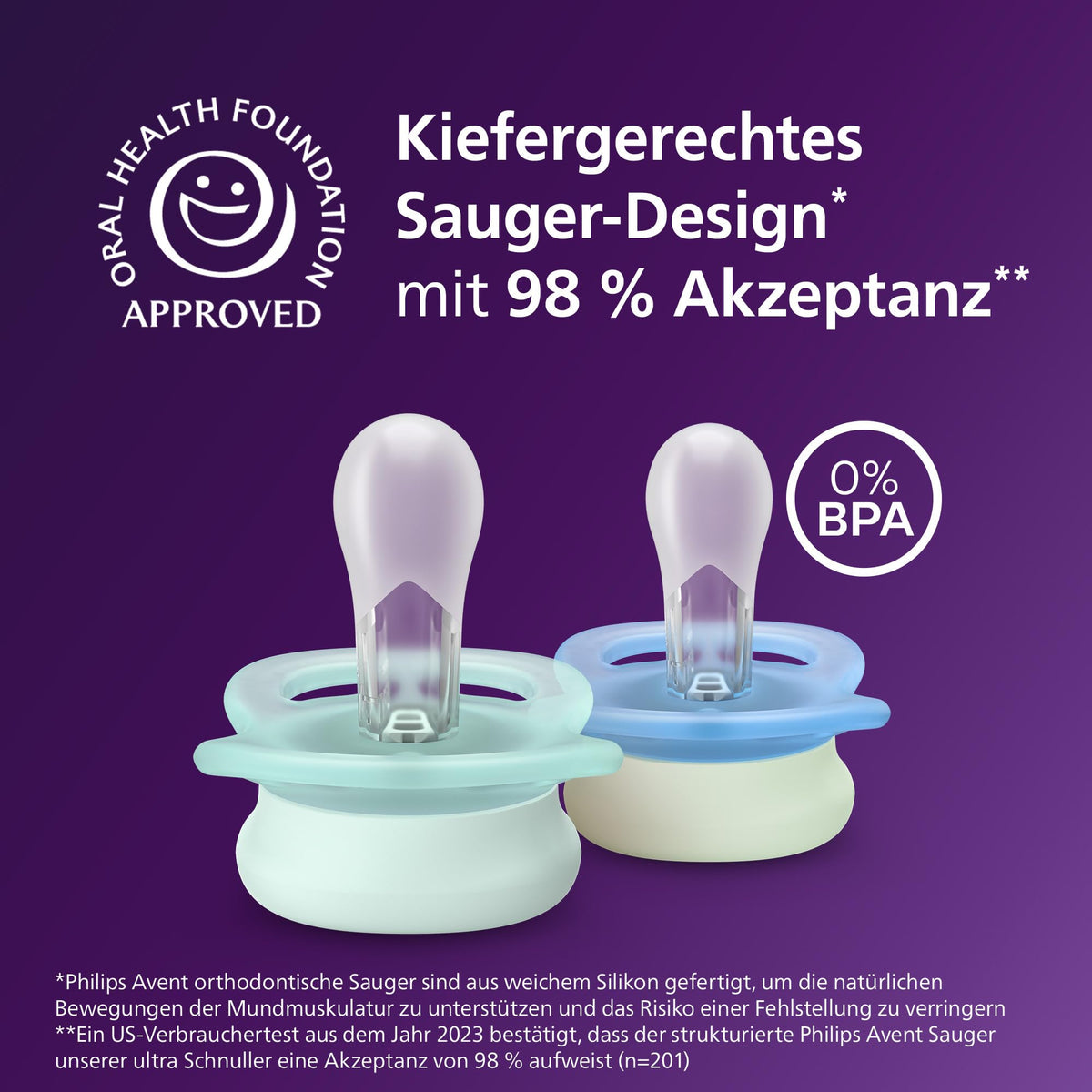 AVENT lutt ultra start Nighttime SCF075/18, 0-2 kuud, 2 tk