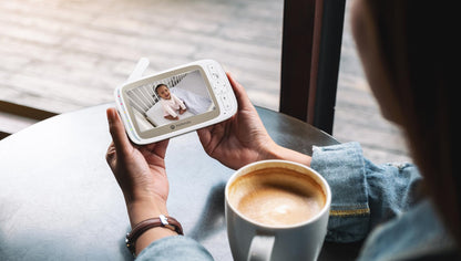 Motorola Nursery VM85 Connect video baby monitor with 5" screen, Wi-Fi, and night mode