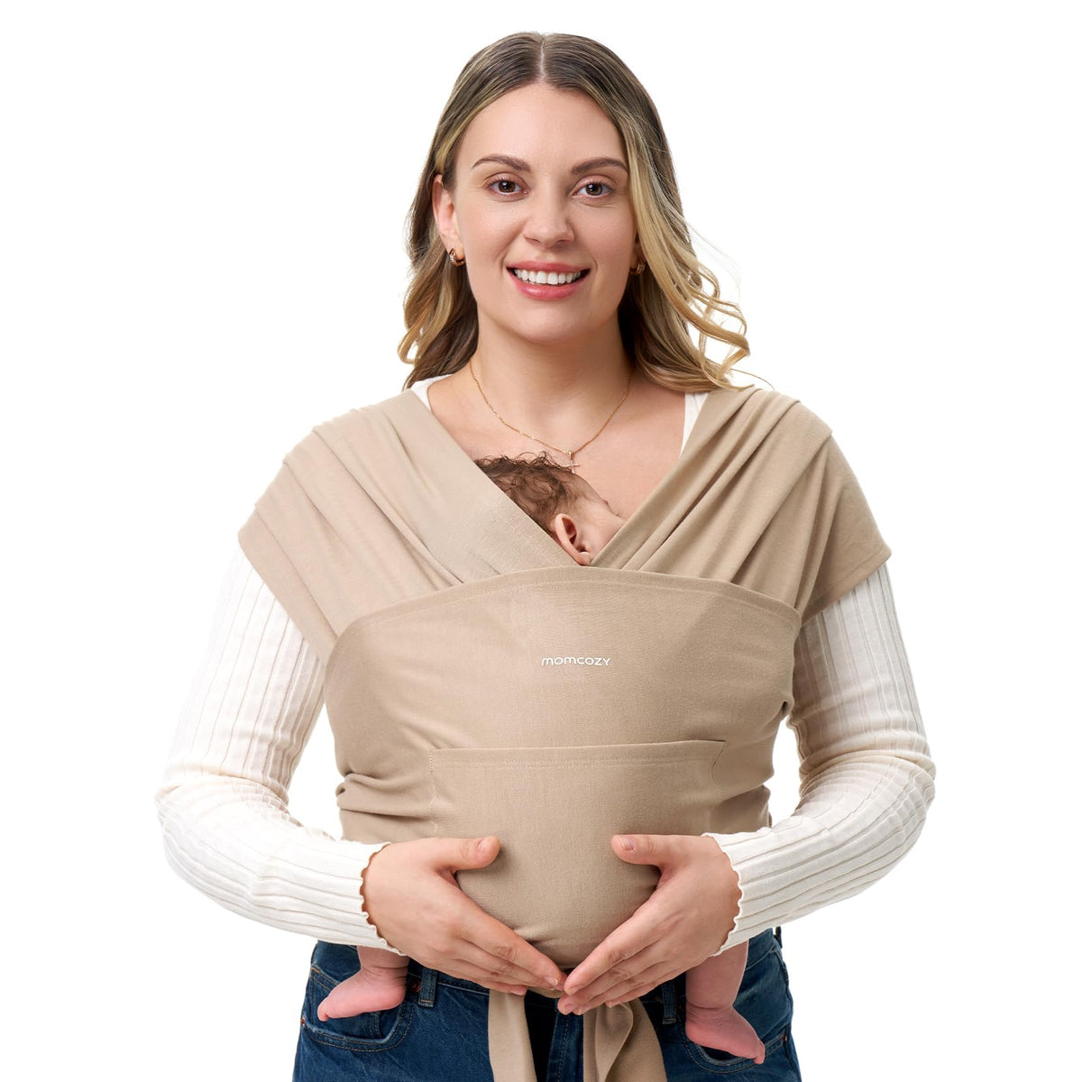 Momcozy rõngaslina vastsündinule, 3,6–15 kg, hele kohvipruun