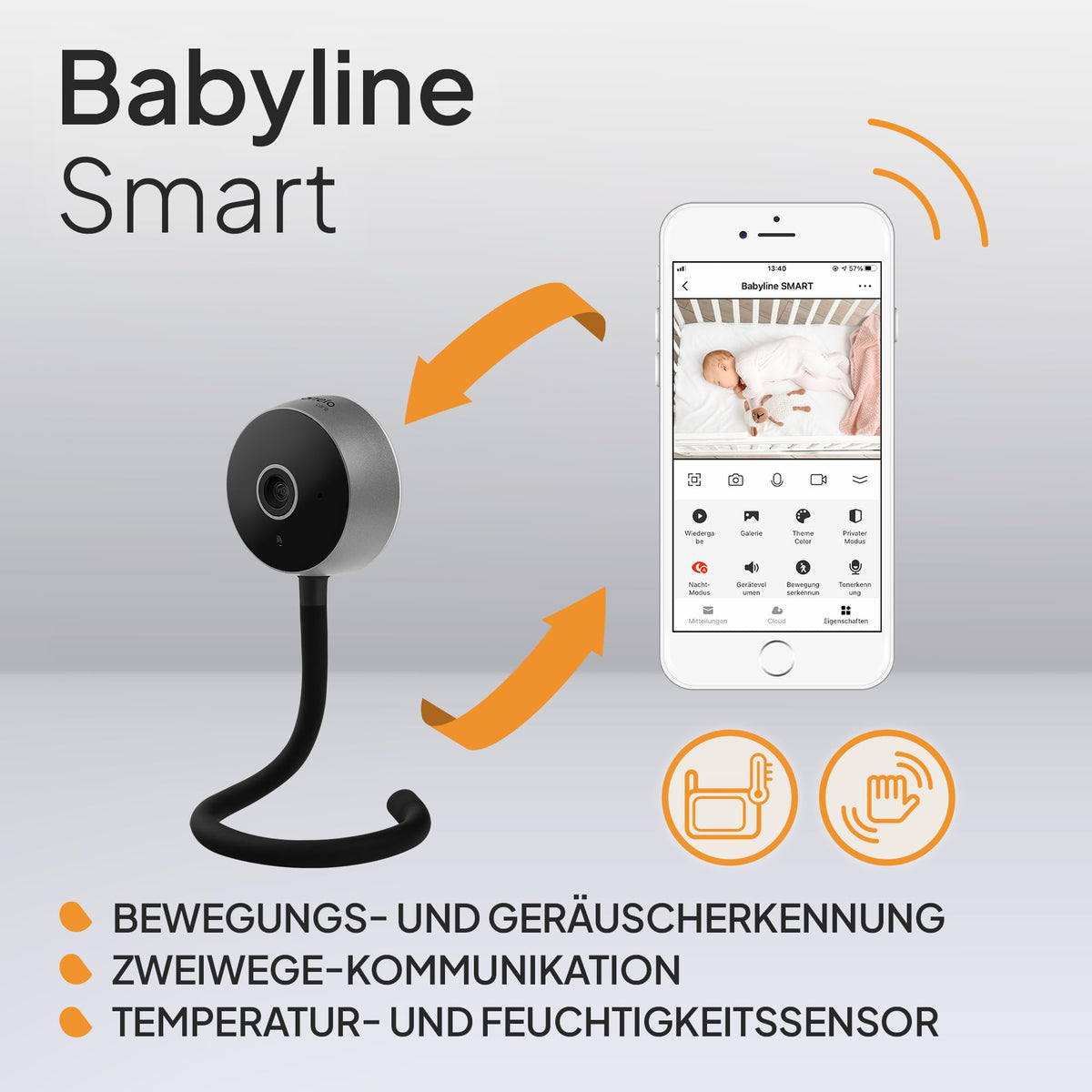 Lionelo Care Babyline Smart beebimonitor, must