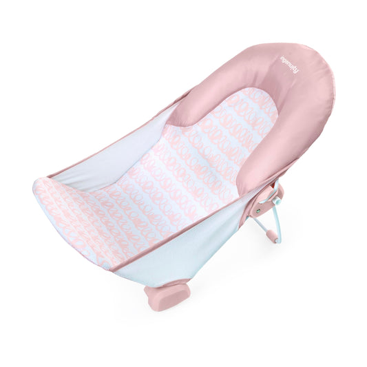 Ingenuity foldable baby bath seat with 2 positions – pink