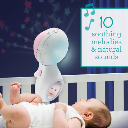 Infantino 3-in-1 projector music crib carousel Dusty Rose