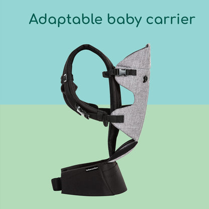 Bebeconfort Go4 baby carrier, adjustable, 0–3.5 years, black/grey