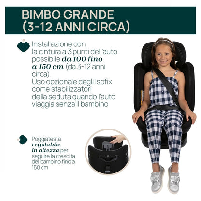 Chicco Unico Evo I-Size car seat, 0–36 kg, rotating Isofix 360°