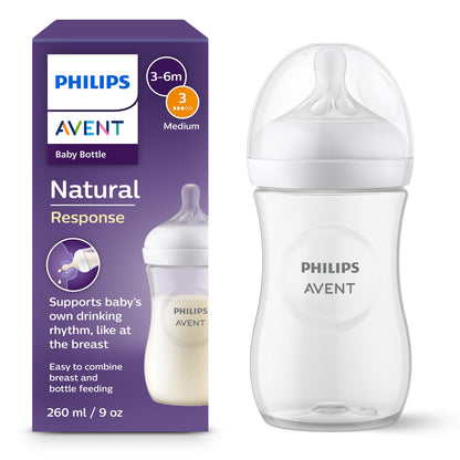 Philips Avent Natural Response baby bottle 260 ml – from 1 month old