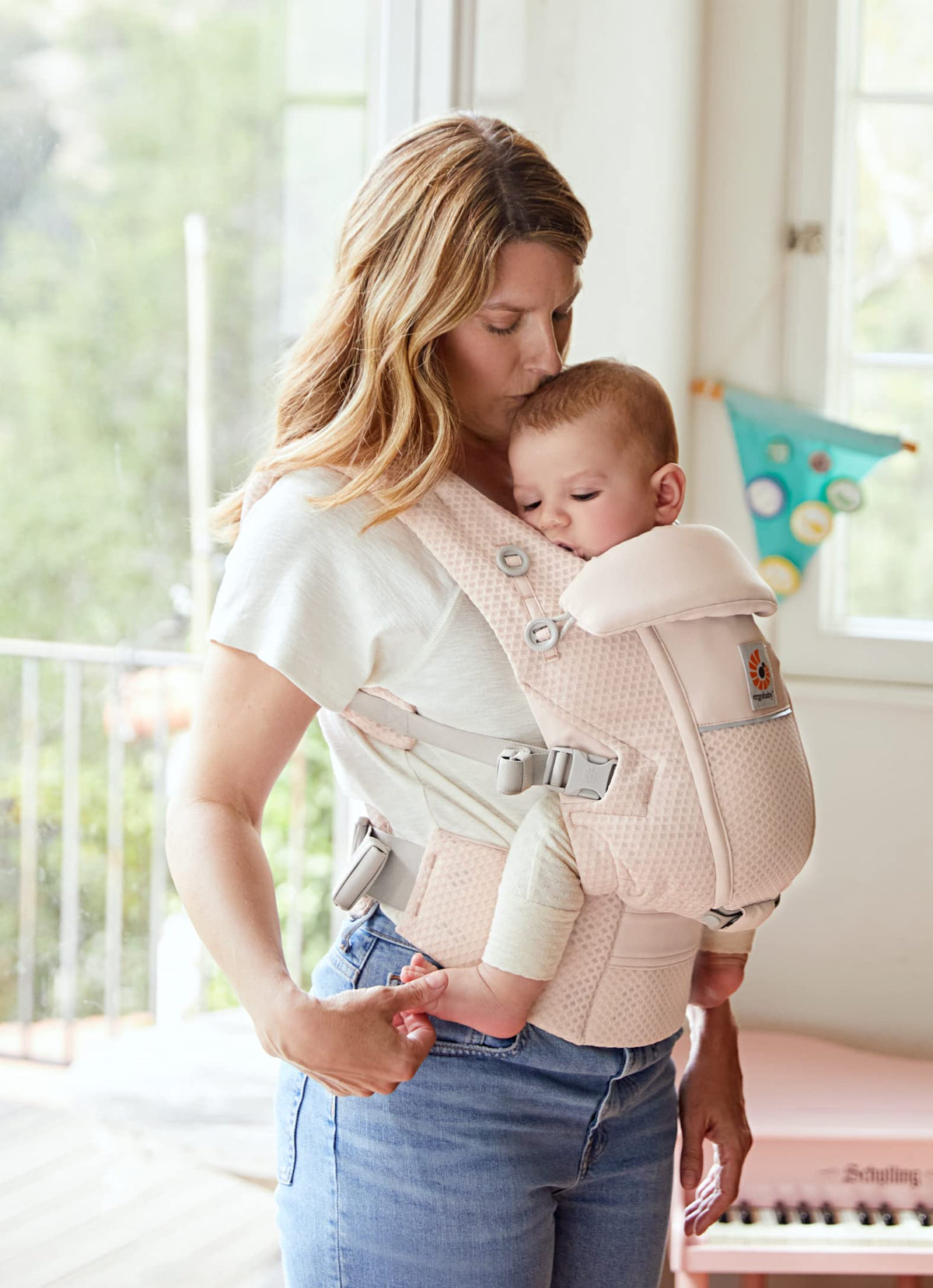 Ergobaby Adapt beebikandekott SoftFlex Mesh, 3-asendiline, Pink Quartz