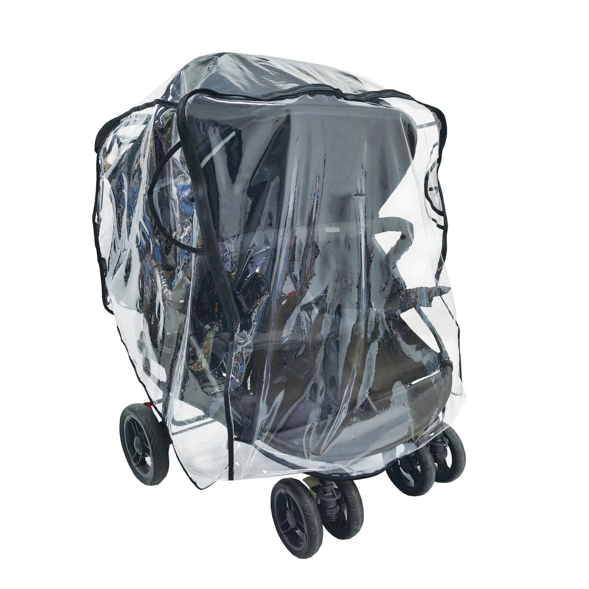 Ezkindheit universal rain cover for double stroller with side-by-side seats